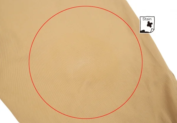 イッセイミヤケISSEY MIYAKE コットンツータック裾ボタンパンツ ベージュ3 K-89717_014