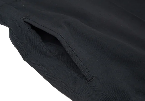 アツロウタヤマA/T レーヨンギャバジンハーフラップパンツ 黒M位 K-89777_006