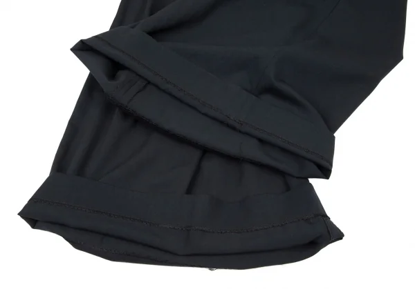 アツロウタヤマA/T レーヨンギャバジンハーフラップパンツ 黒M位 K-89777_008