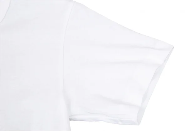 ブラックコムデギャルソンBLACK COMME des GARCONS インサイドタータンチェッククロスTシャツ 白XS K-89785_009