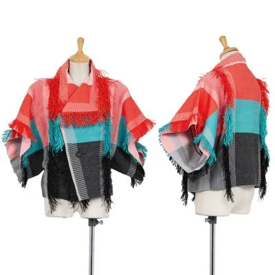 イッセイミヤケISSEY MIYAKE ペーパーフリンジ刺し子風生地ジャケット