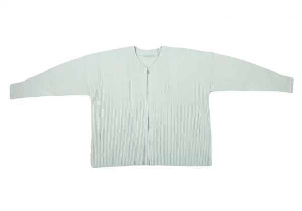 オムプリッセ イッセイ ミヤケHOMME PLISSE ISSEY MIYAKE プリーツジップアップカーディガン ライトミント2 K-89800_003