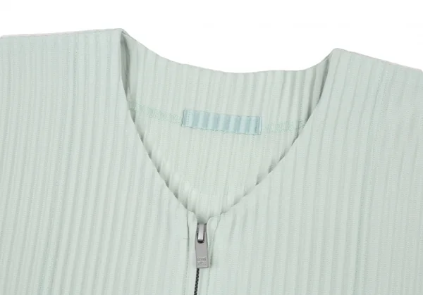 オムプリッセ イッセイ ミヤケHOMME PLISSE ISSEY MIYAKE プリーツジップアップカーディガン ライトミント2 K-89800_004
