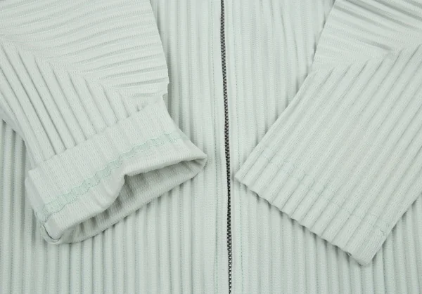 オムプリッセ イッセイ ミヤケHOMME PLISSE ISSEY MIYAKE プリーツジップアップカーディガン ライトミント2 K-89800_008