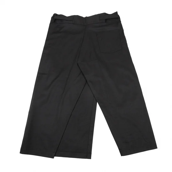イッセイミヤケISSEY MIYAKE 132 5. ポリウールラップパンツ 黒3 K-89817_014