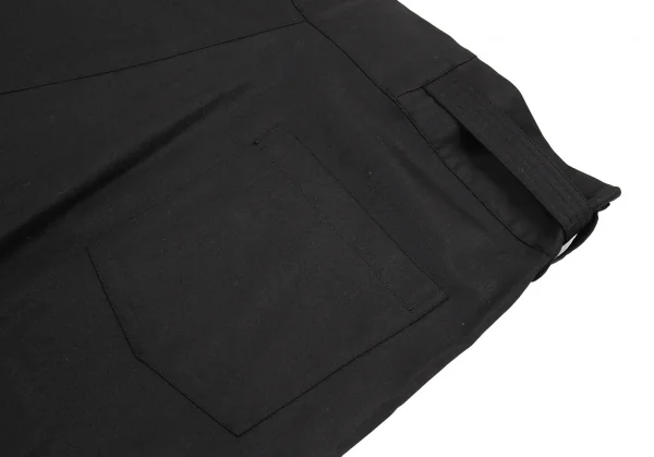 イッセイミヤケISSEY MIYAKE 132 5. ポリウールラップパンツ 黒3 K-89817_016