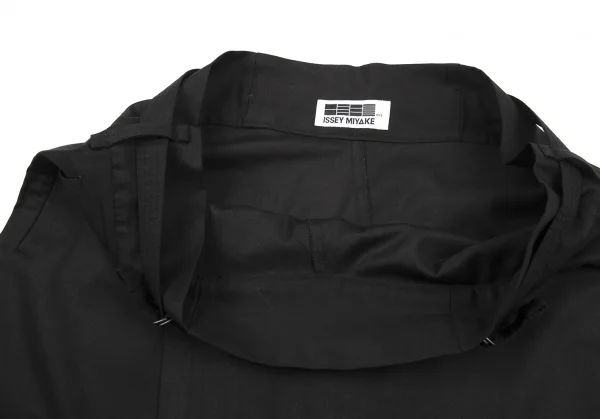 イッセイミヤケISSEY MIYAKE 132 5. ポリウールラップパンツ 黒3 K-89817_006