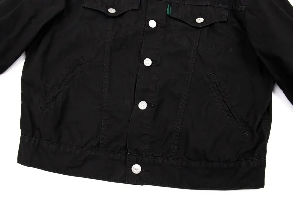 ポールスミス ジーンズPaul Smith JEANS コットンリップストップトラッカージャケット 黒M K-89822_012