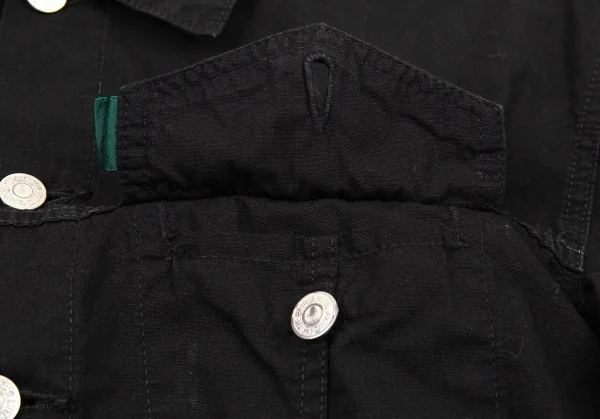 ポールスミス ジーンズPaul Smith JEANS コットンリップストップトラッカージャケット 黒M K-89822_008