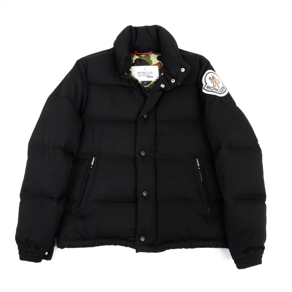 ジュンヤワタナベマン コムデギャルソン×モンクレールJUNYA WATANABE MAN COMME des GARCONS×MONCLER 裏ダックカモウールギャバダウンジャケット 黒SS K-89840_001