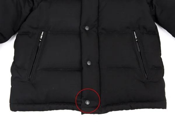 ジュンヤワタナベマン コムデギャルソン×モンクレールJUNYA WATANABE MAN COMME des GARCONS×MONCLER 裏ダックカモウールギャバダウンジャケット 黒SS K-89840_011