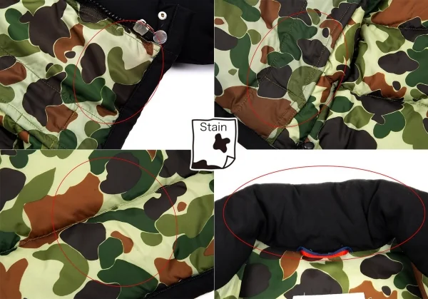 ジュンヤワタナベマン コムデギャルソン×モンクレールJUNYA WATANABE MAN COMME des GARCONS×MONCLER 裏ダックカモウールギャバダウンジャケット 黒SS K-89840_014
