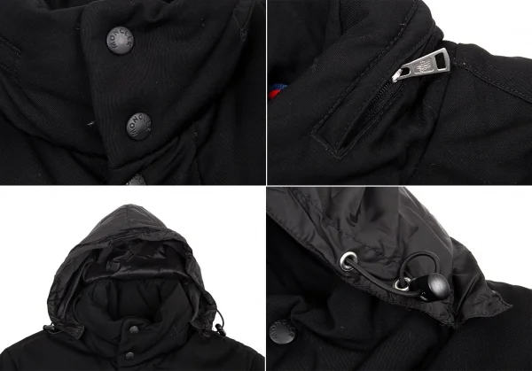 ジュンヤワタナベマン コムデギャルソン×モンクレールJUNYA WATANABE MAN COMME des GARCONS×MONCLER 裏ダックカモウールギャバダウンジャケット 黒SS K-89840_003