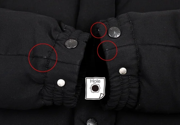 ジュンヤワタナベマン コムデギャルソン×モンクレールJUNYA WATANABE MAN COMME des GARCONS×MONCLER 裏ダックカモウールギャバダウンジャケット 黒SS K-89840_009