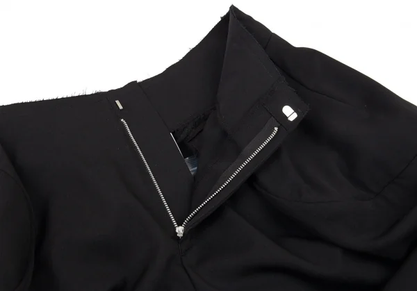 コムデギャルソンCOMME des GARCONS ウールギャバカーブワイドショートパンツ 黒S K-89895_004