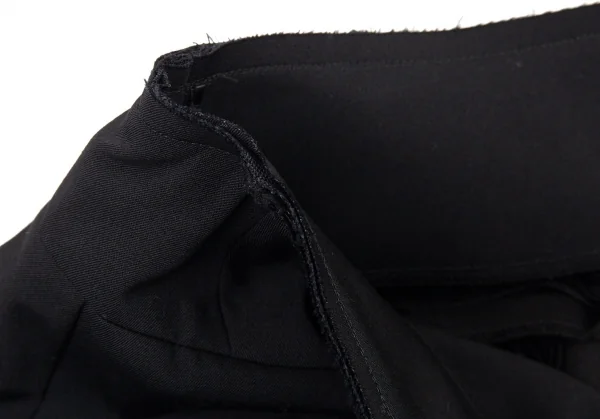 コムデギャルソンCOMME des GARCONS ウールギャバカーブワイドショートパンツ 黒S K-89895_006