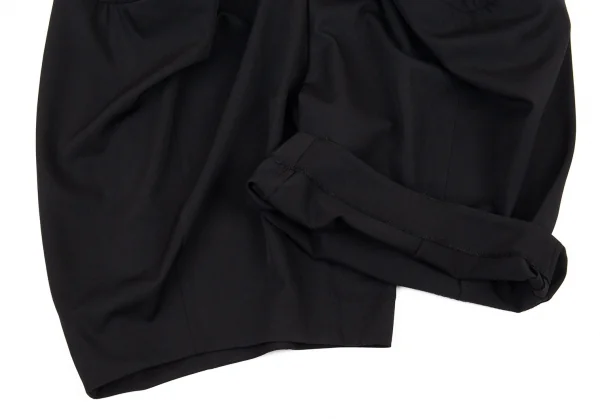 コムデギャルソンCOMME des GARCONS ウールギャバカーブワイドショートパンツ 黒S K-89895_009