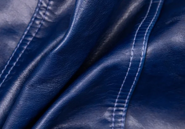 コムコム コムデギャルソンCOMME des GARCONS フェイクレザーノーカラートラックジャケット 青S K-89896_017