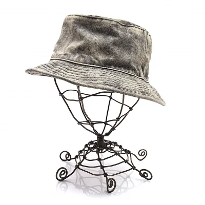 ワイズフォーメンY's for men スポテッドホースブリーチブラックデニムハット 生成り黒