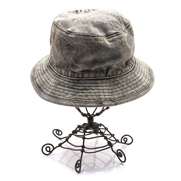 ワイズフォーメンY's for men スポテッドホースブリーチブラックデニムハット 生成り黒 K-89962_004