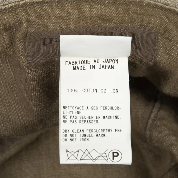 ワイズフォーメンY's for men スポテッドホースブリーチブラウンデニムハット オフライトブラウン K-89963_007