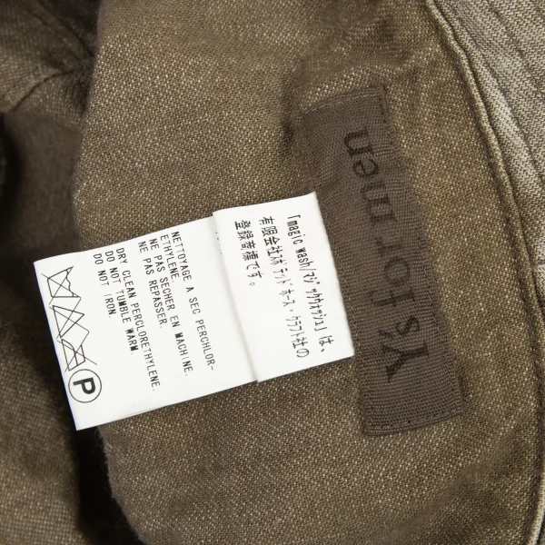 ワイズフォーメンY's for men スポテッドホースブリーチブラウンデニムハット オフライトブラウン K-89963_009