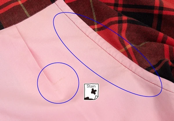 コムデギャルソン オムCOMME des GARCONS HOMME タータンチェック切替オックスフォードシャツ ピンク赤黒M K-89976_017