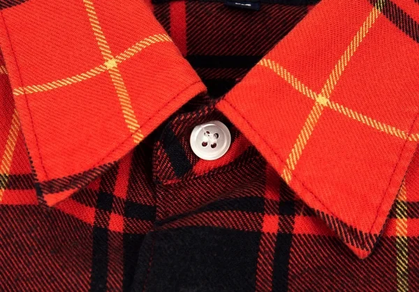 コムデギャルソン オムCOMME des GARCONS HOMME タータンチェック切替オックスフォードシャツ ピンク赤黒M K-89976_006