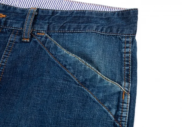 コムデギャルソン オムCOMME des GARCONS HOMME ダブルニーペインターデニムパンツ インディゴM K-89978_003