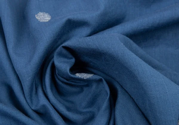 ヨーガンレール ババグーリJURGEN LEHL Babaghuri ドットフリンジストール 青 K-89997_005