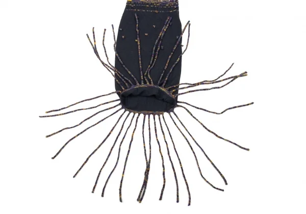 ヨーガンレールJURGEN LEHL フリンジニットネックウォーマー チャコール K-90000_010