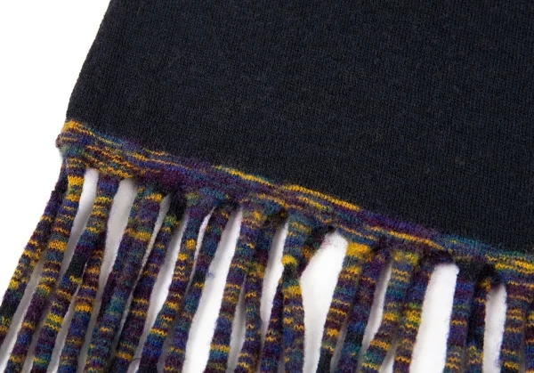 ヨーガンレールJURGEN LEHL フリンジニットネックウォーマー チャコール K-90000_008