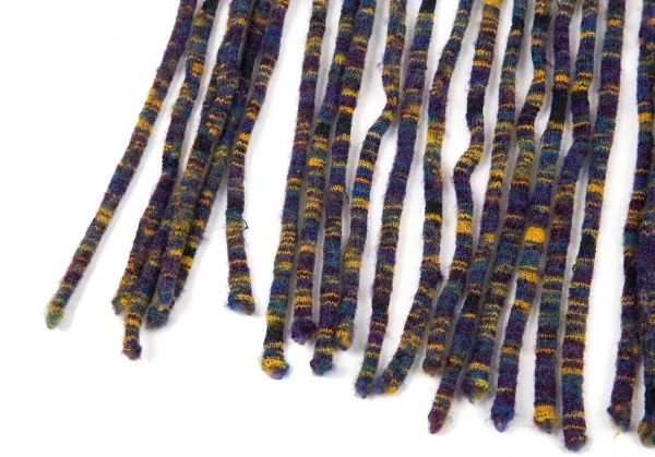 ヨーガンレールJURGEN LEHL フリンジニットネックウォーマー チャコール K-90000_009