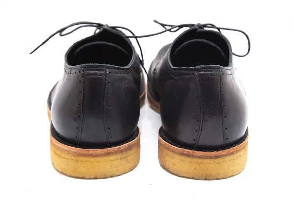 ヨウジヤマモト プールオムYohji Yamamoto POUR HOMME パンチングラインクレープソールシューズ 黒4(27位) K-90016_004