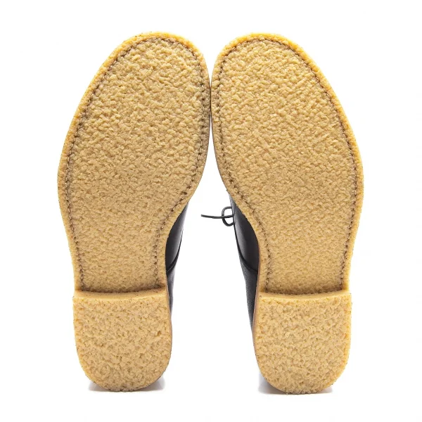 ヨウジヤマモト プールオムYohji Yamamoto POUR HOMME パンチングラインクレープソールシューズ 黒4(27位) K-90016_005