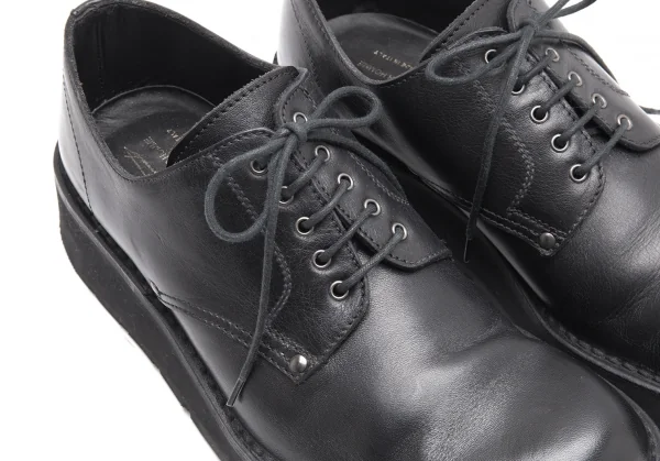 ヨウジヤマモト プールオムYohji Yamamoto POUR HOMME リベット留めレザーシューズ 黒27cm位 K-90018_004
