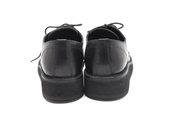 ヨウジヤマモト プールオムYohji Yamamoto POUR HOMME リベット留めレザーシューズ 黒27cm位 K-90018_007