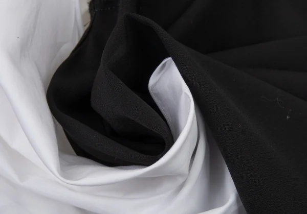 ジュンヤワタナベ コムデギャルソンJUNYA WATANABE COMME des GARCONS フリルブラウスドッキングワンピース 白黒SS K-90027_016