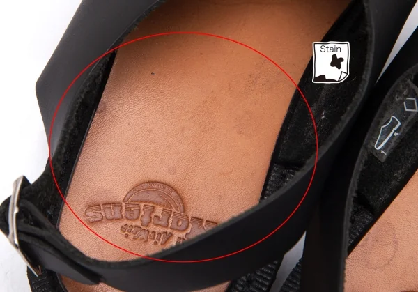 ドクターマーチンDr.Martens レザークロスストラップサンダル 黒UK4(23位) K-90031_011