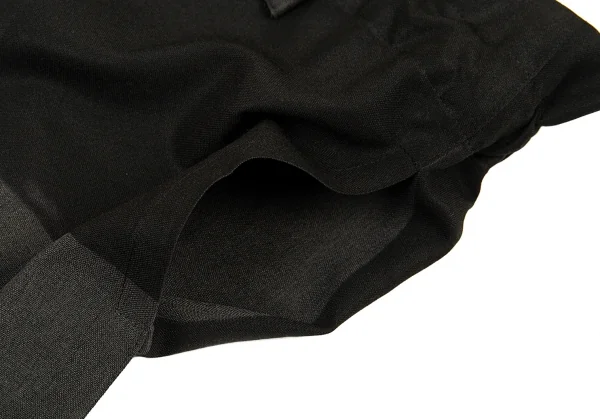 イッセイミヤケ ミーISSEY MIYAKE me プレスプリーツプリントワイドパンツ グレー黒F K-90061_009