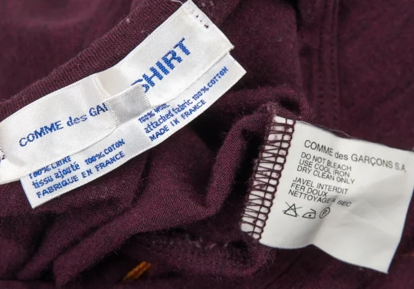 COMME des GARCONS SHIRT Inside Patch Wool Top K-90066_013