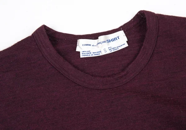 COMME des GARCONS SHIRT Inside Patch Wool Top K-90066_003