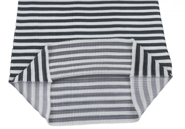 イッセイミヤケ ミーISSEY MIYAKE me フロントボーダーメッシュプリーツハイネックノースリーブ 白深緑M位 K-90084_008