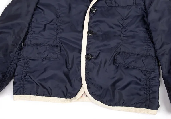 トリコ コムデギャルソンtricot COMME des GARCONSポリパイピングショートジャケット 紺M K-90112_010