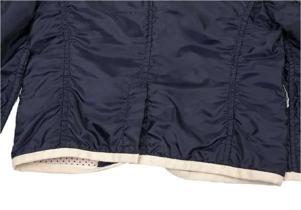 トリコ コムデギャルソンtricot COMME des GARCONSポリパイピングショートジャケット 紺M K-90112_016