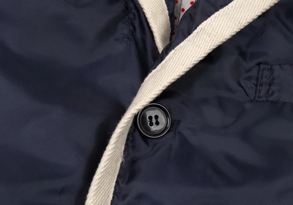 トリコ コムデギャルソンtricot COMME des GARCONSポリパイピングショートジャケット 紺M K-90112_006