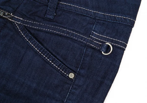 ルジャンドゥ マリテフランソワジルボーLE JEAN DE MARITHE FRANCOIS GIRBAUD ストレッチ切替デザインフレアデニムパンツ インディゴS K-90132_004