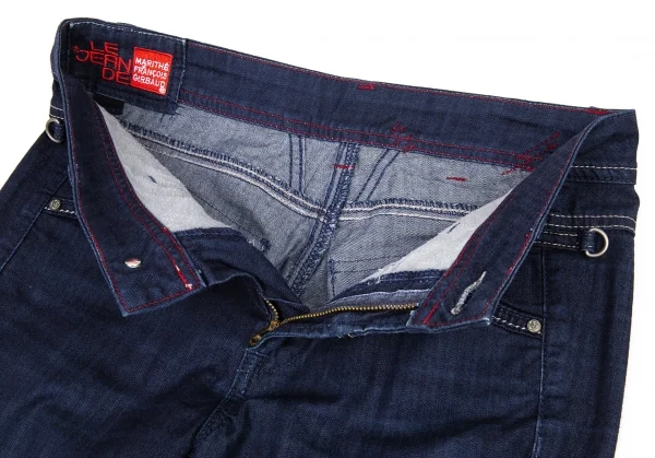 ルジャンドゥ マリテフランソワジルボーLE JEAN DE MARITHE FRANCOIS GIRBAUD ストレッチ切替デザインフレアデニムパンツ インディゴS K-90132_005