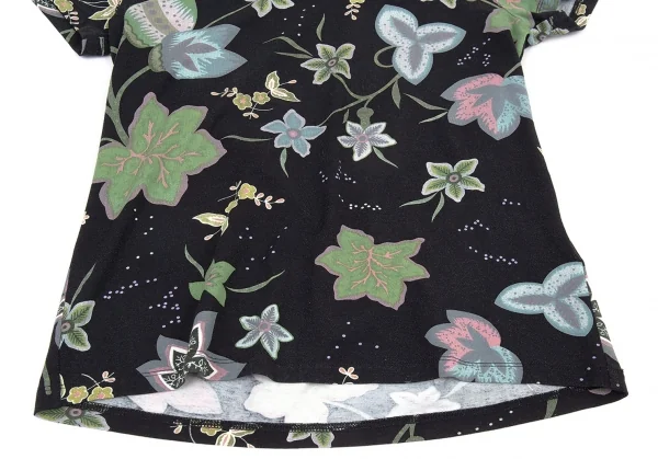 イッセイミヤケ ハートISSEY MIYAKE HaaT ボタニカルプリントTシャツ 黒他2 K-90149_005