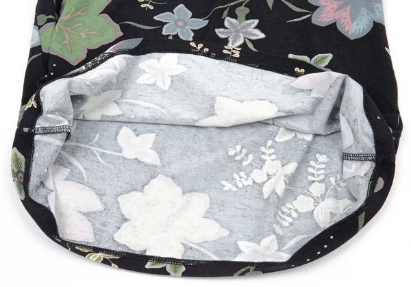 イッセイミヤケ ハートISSEY MIYAKE HaaT ボタニカルプリントTシャツ 黒他2 K-90149_006